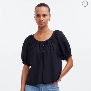 Puff-Sleeve Emilina A-Line Top NWT